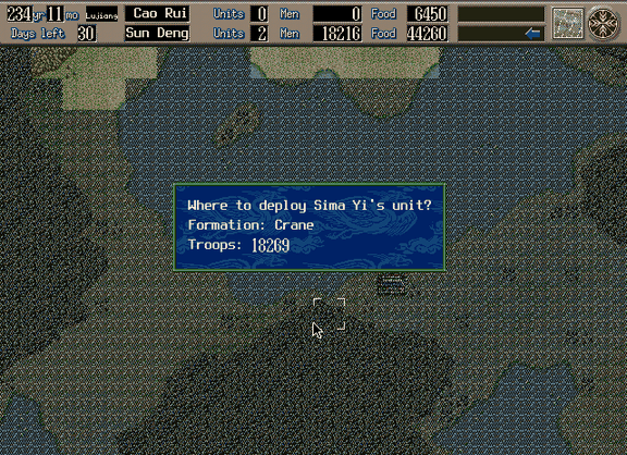 Battle deployment