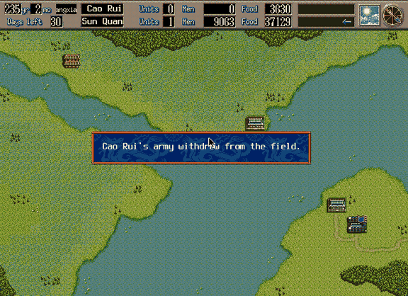The notice that closes a battle