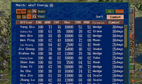 The base game: the march list, Mac OS 9
